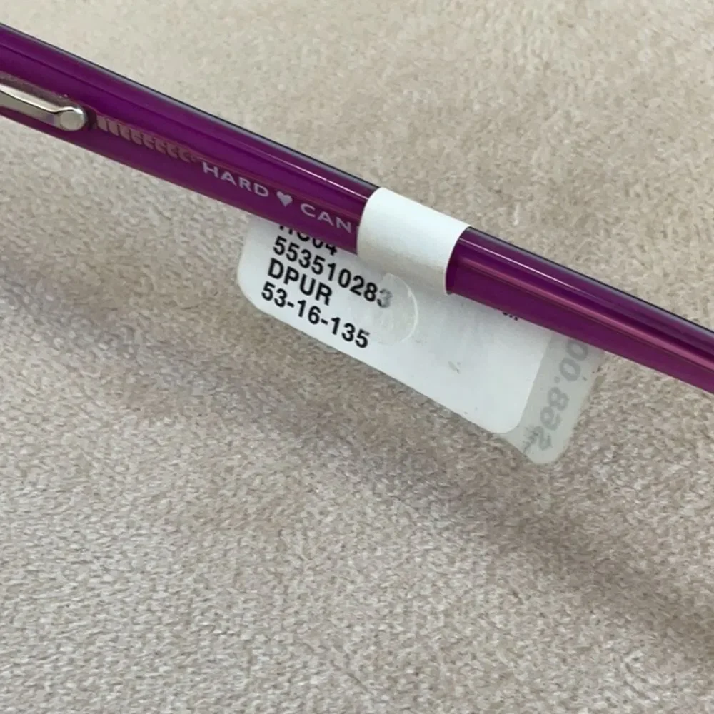 COPY - COPY - NWT HARD CANDY EYEGLASSES HC04 DPUR 53 16 135 PURPLE FRAMES NEW L… - Picture 6 of 9